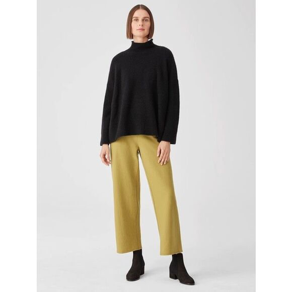 Eileen Fisher Women's $228 Boiled Wool Jersey Straight Pant 2X NEW - Picture 1 of 12